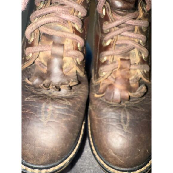 Tony Lama Harlingen work boot brown leather Mens 8.5 Womens 10 - Picture 8 of 8